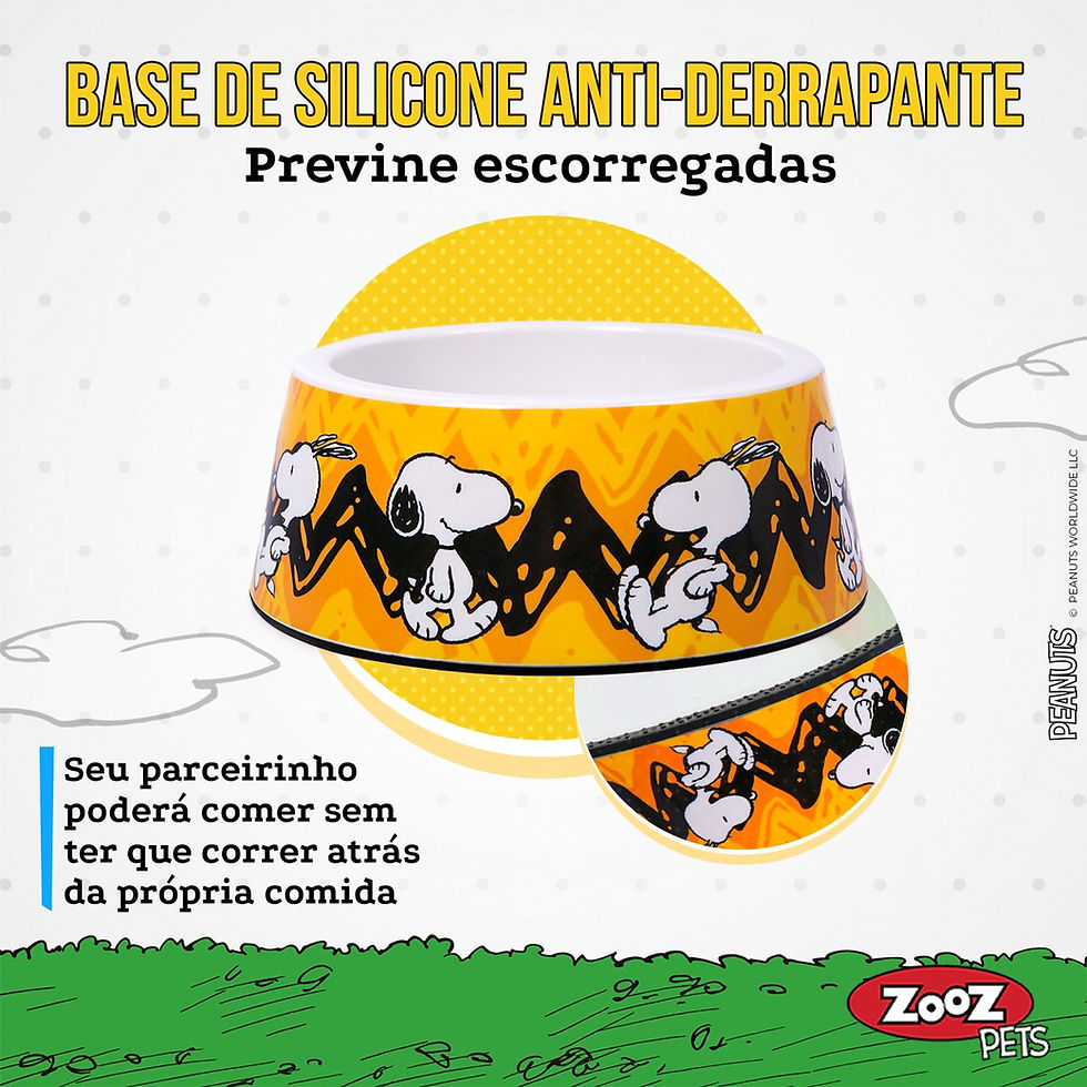 Miniatura: Comedouro Melamina Snoppy CHARLE