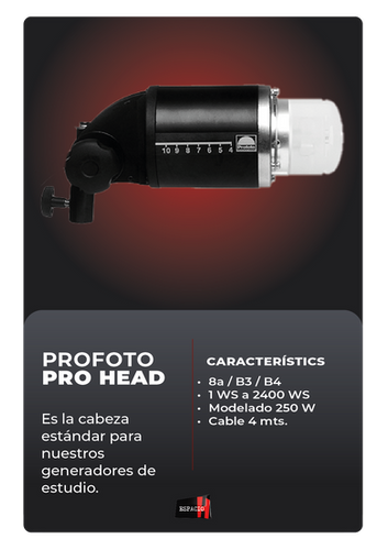 Flash Studio Profoto Pro-7a 2400W + Tête Prohead - Occasion Bon état
