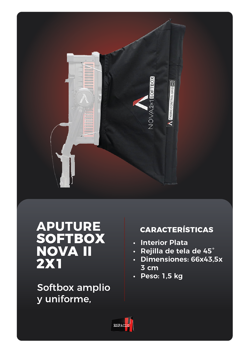 Miniatura: Art. 15557 - Aputure Softbox Nova II 2x1