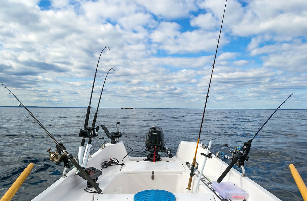 Fishing charters orange beach al Fishing Rods on Boat