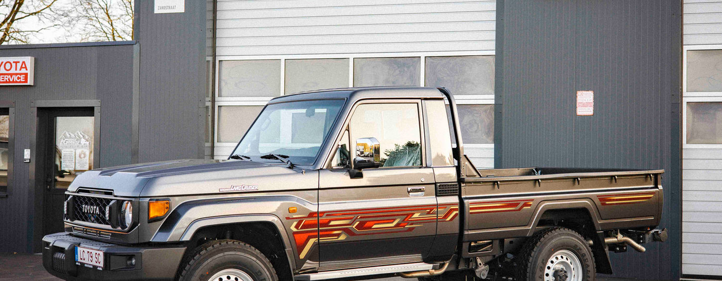 Land Cruiser 79
La Grange
Lagrangegarage
Jeeps
Veerle-Laakdal Jeeps