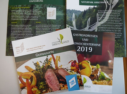 Genussorte Flyer (c) Naturpark Hirschwal