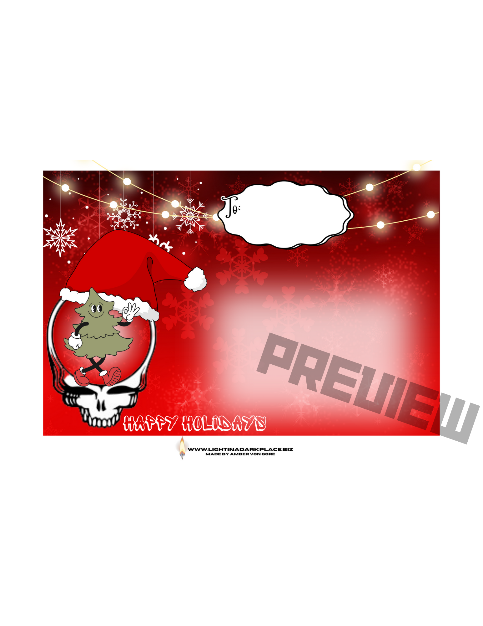 Digital Christmas Stealie Postcards