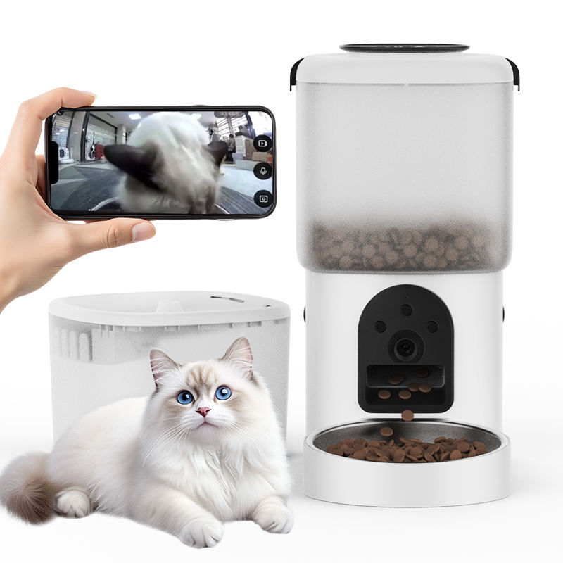 Miniature : Mangeoire automatique  pour animaux de compagnie et distributeur par application