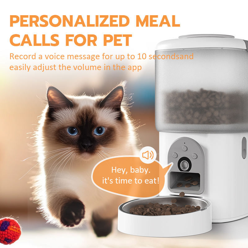 Miniature : Mangeoire automatique  pour animaux de compagnie et distributeur par application