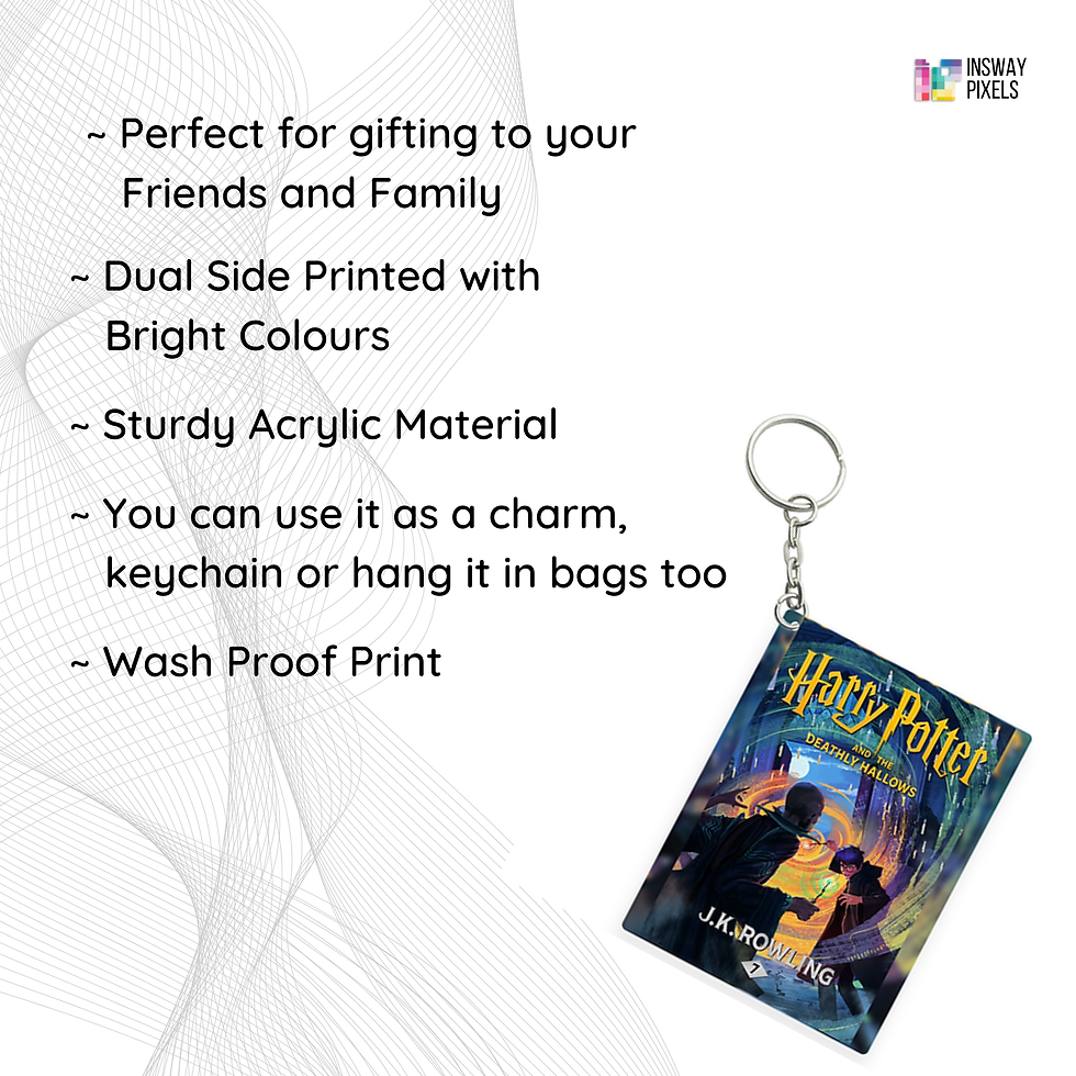 Thumbnail: Harry Potter | Deathly Hallows Book Keychain
