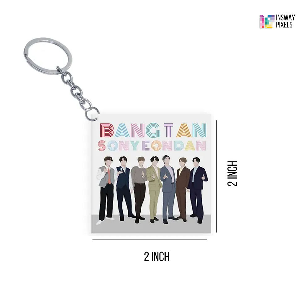 Thumbnail: BTS OT7 Illustration| Acrylic Keychain