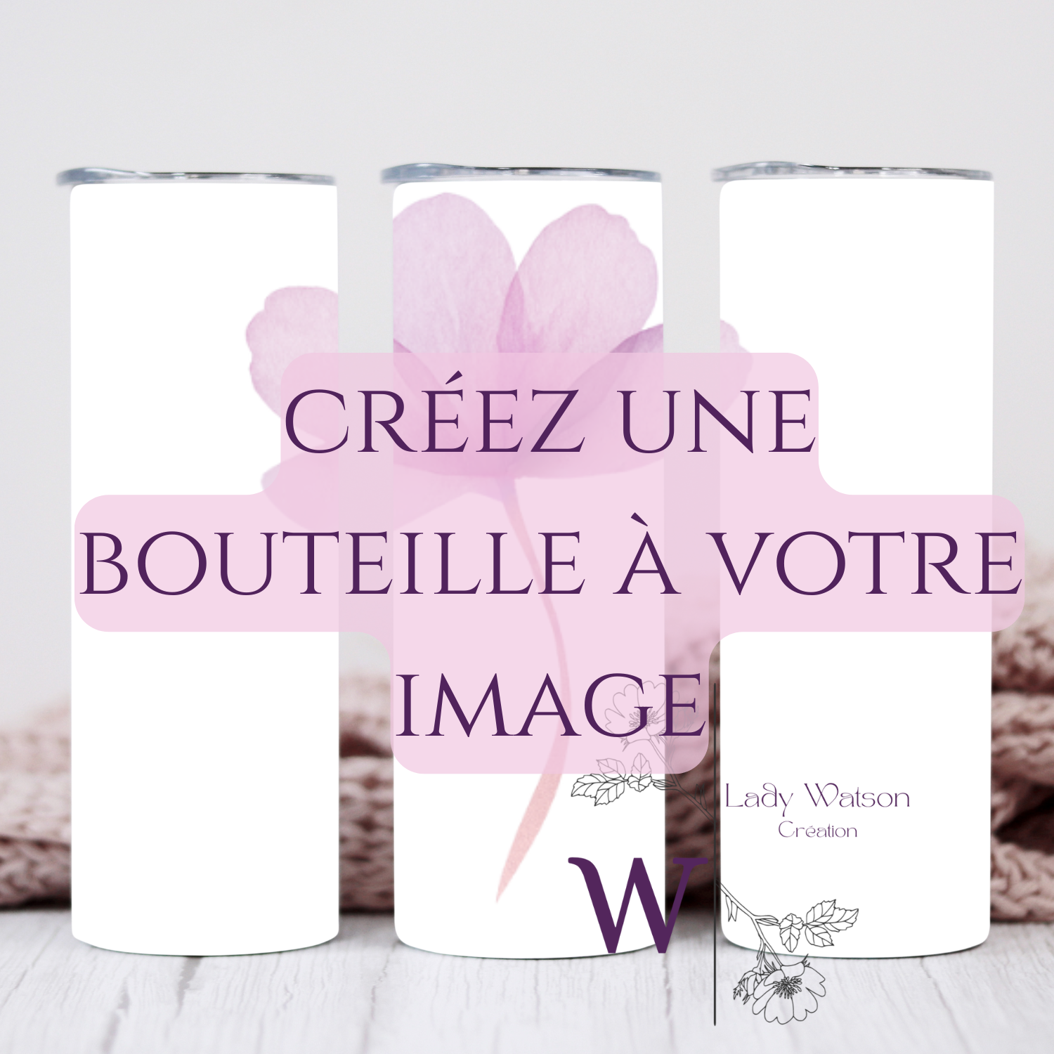 Bouteille isotherme Sur Mesure – 7 styles et formats de bouteilles