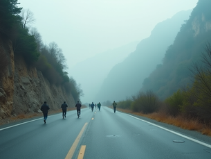Pushing Past Limits: John and Jos Inspire Students During Epic Run Across China