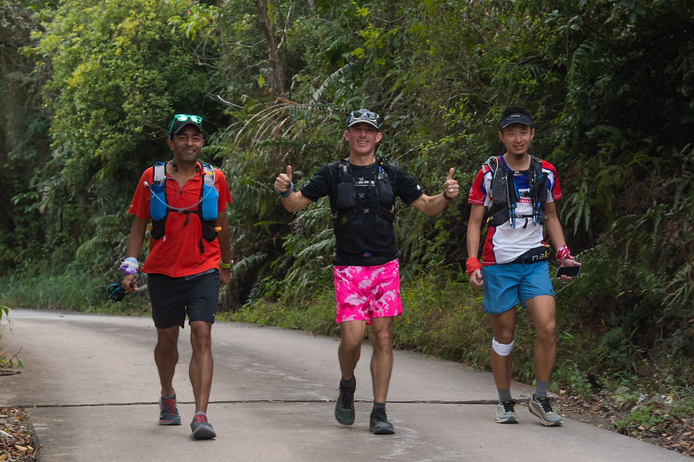 Jo pushing through 5in5 ultra trail challenge.