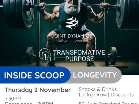 Want to Live Longer with a Healthy Life? Join Our Event on Nov 2nd to find out how!