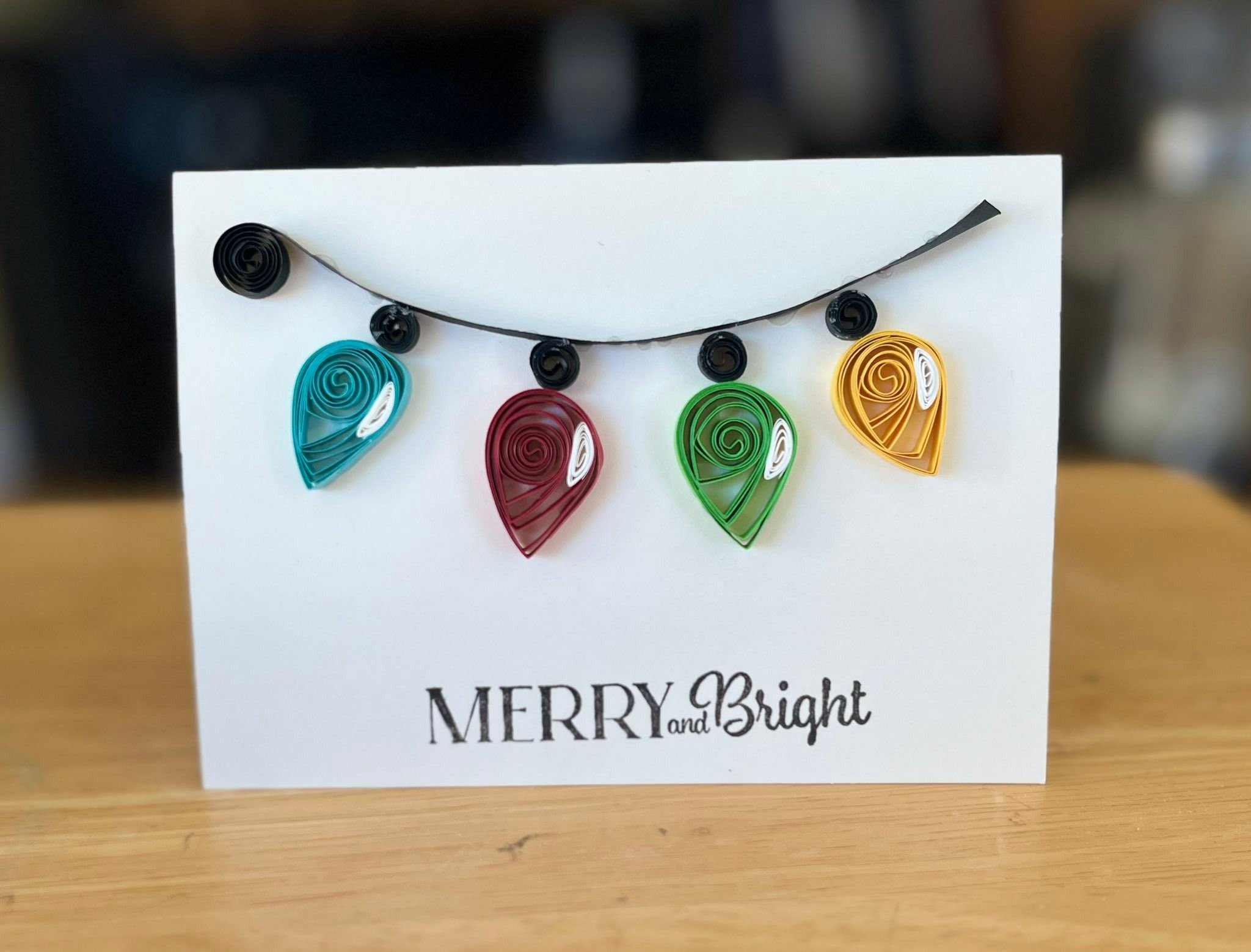 Box Set of 4 Cards - Christmas Lights