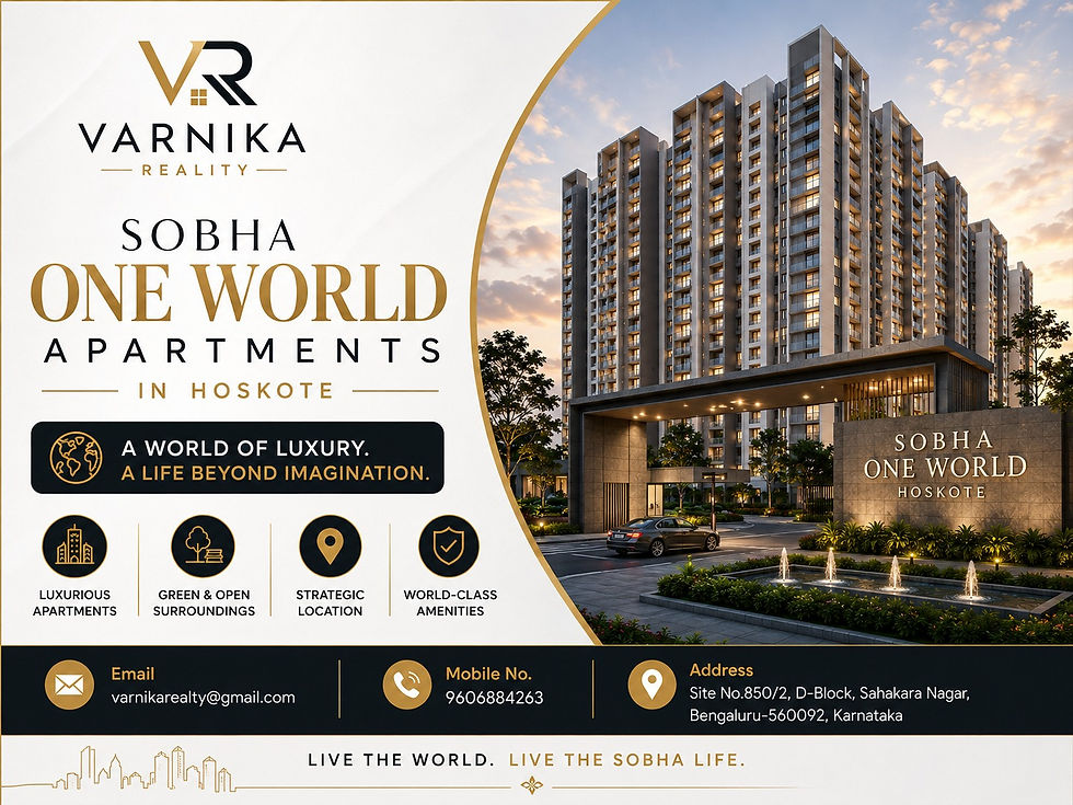 Sobha One World Apartments in Hoskote