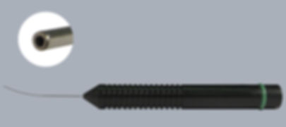 Tapered Flexible Curved Laser Probe