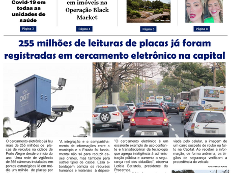 255 milhões de leituras de placas já foram registradas em cercamento eletrônico na capital