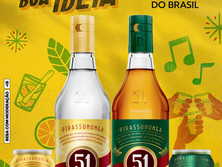 Cachaça 51 lança campanha