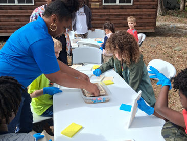 Nurturing Green Thumbs: Students Dive into Sustainable Gardening at Pin Point K-12 Community Garden Session