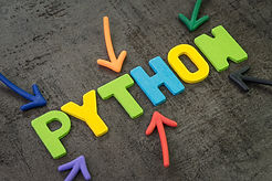 Python modern programming language for software development or application concept, multi