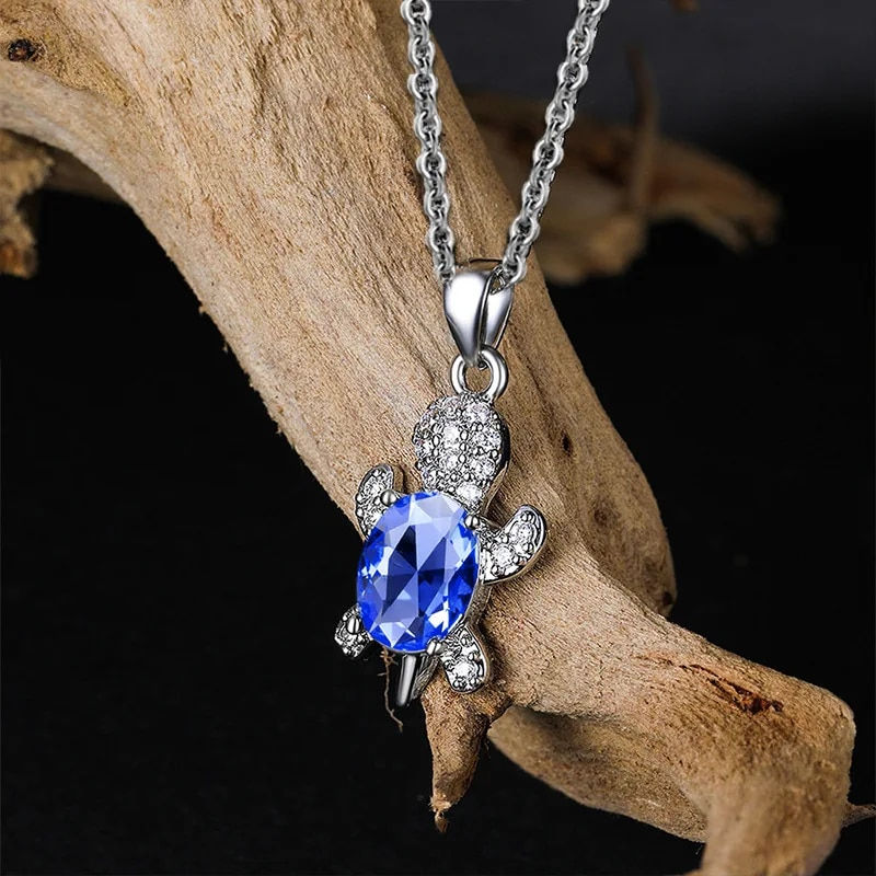 Thumbnail: 3pcs Turtle Earrings And Necklace