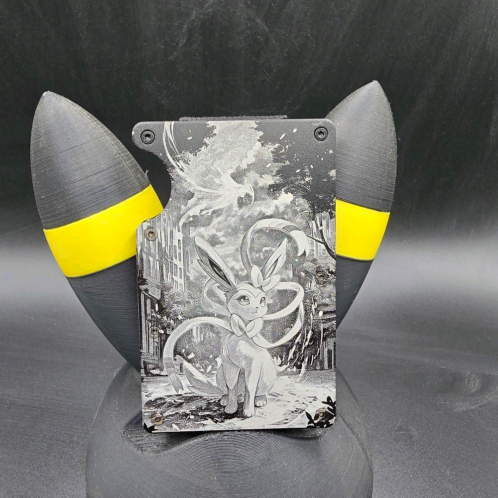 Sylveon Wallet With Money Clip Minimalist Aluminum