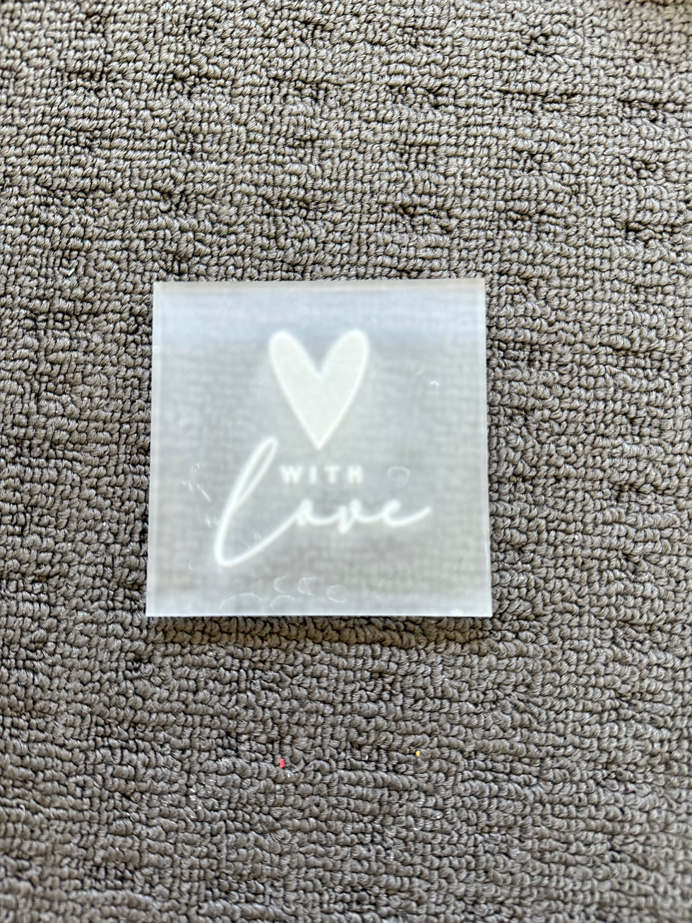 3D Plate - With Love