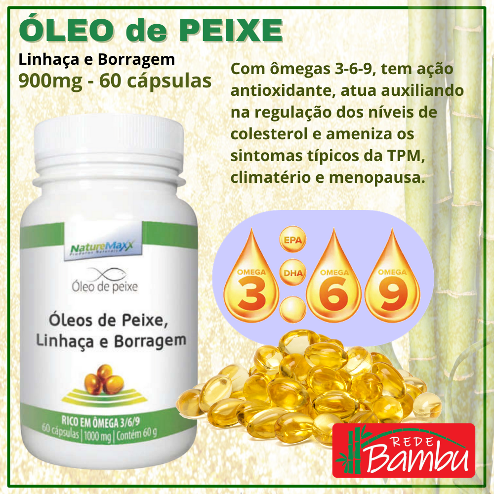 Óleo De Peixe, Linhaça E Borragem