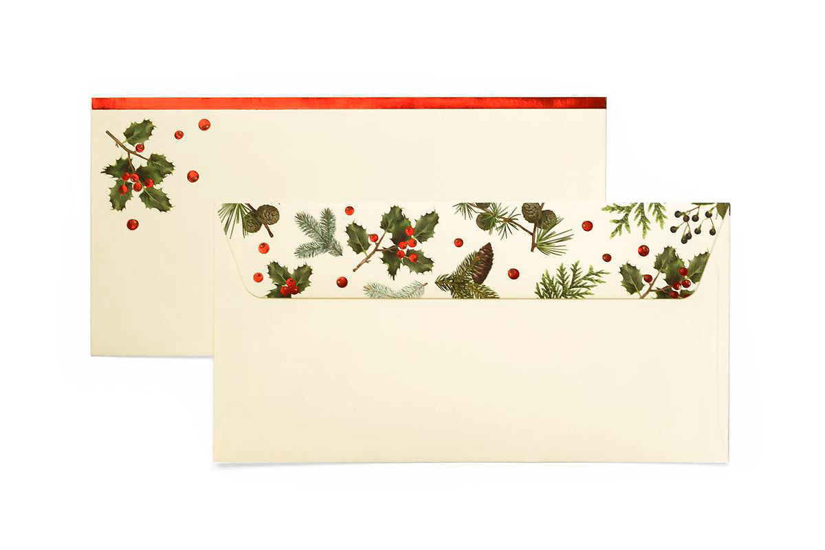 Koperta Festive kremowy DL 105 x 216mm 120g/m2