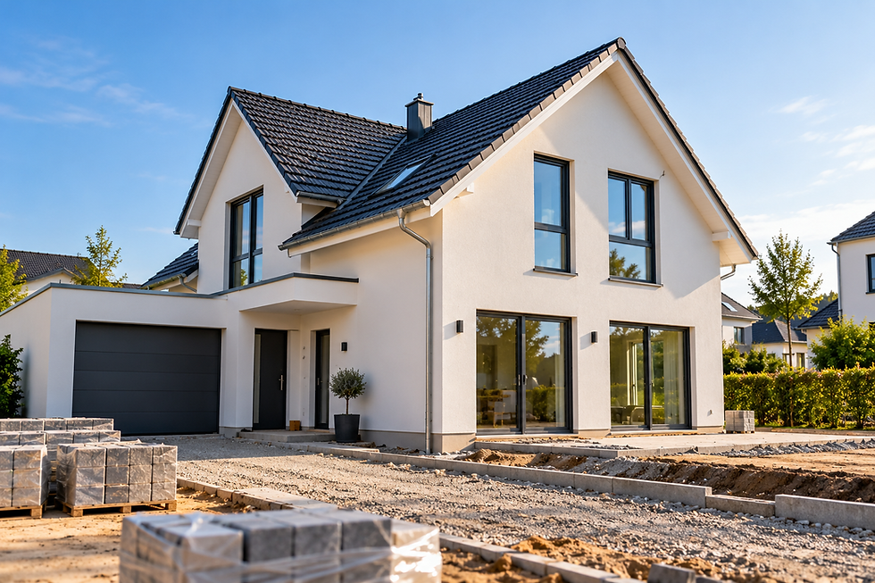 Modernes Einfamilienhaus mit Gartenarbeiten.png