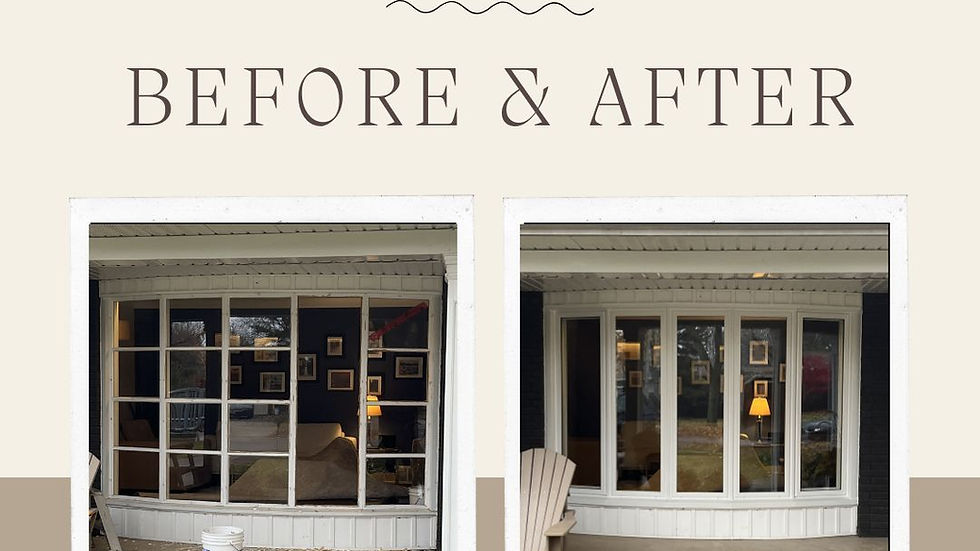 Bow Window Transformation: A Stunning Before and After of Our Recent Replacement Project.