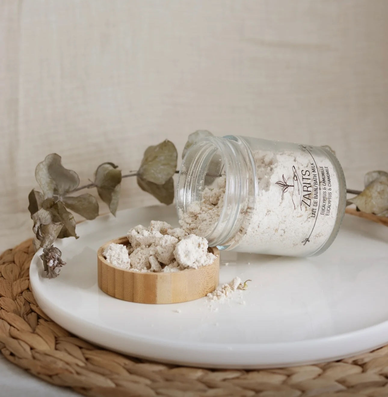 Lait de bain à l’eucalyptus et à la camomille 160g