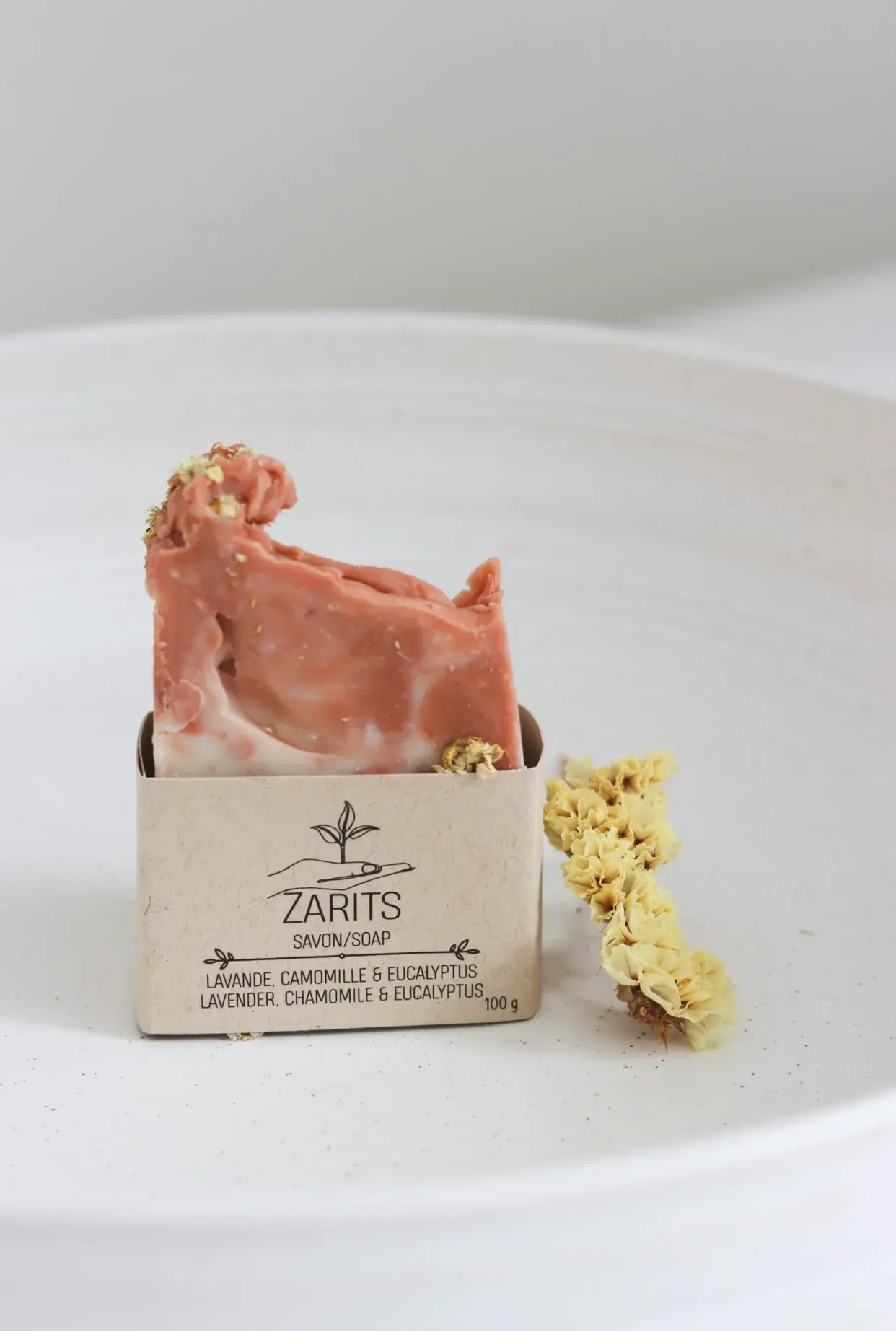 Savon à l’eucalyptus, à la camomille et à la lavande