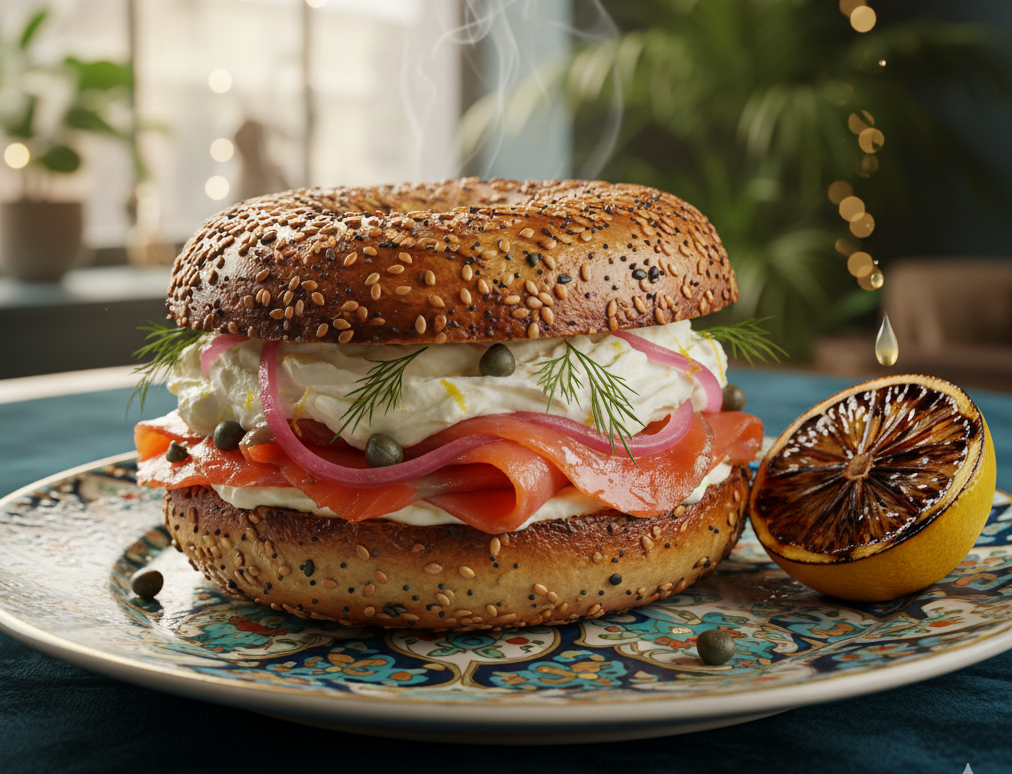 Arranged Food and Objects