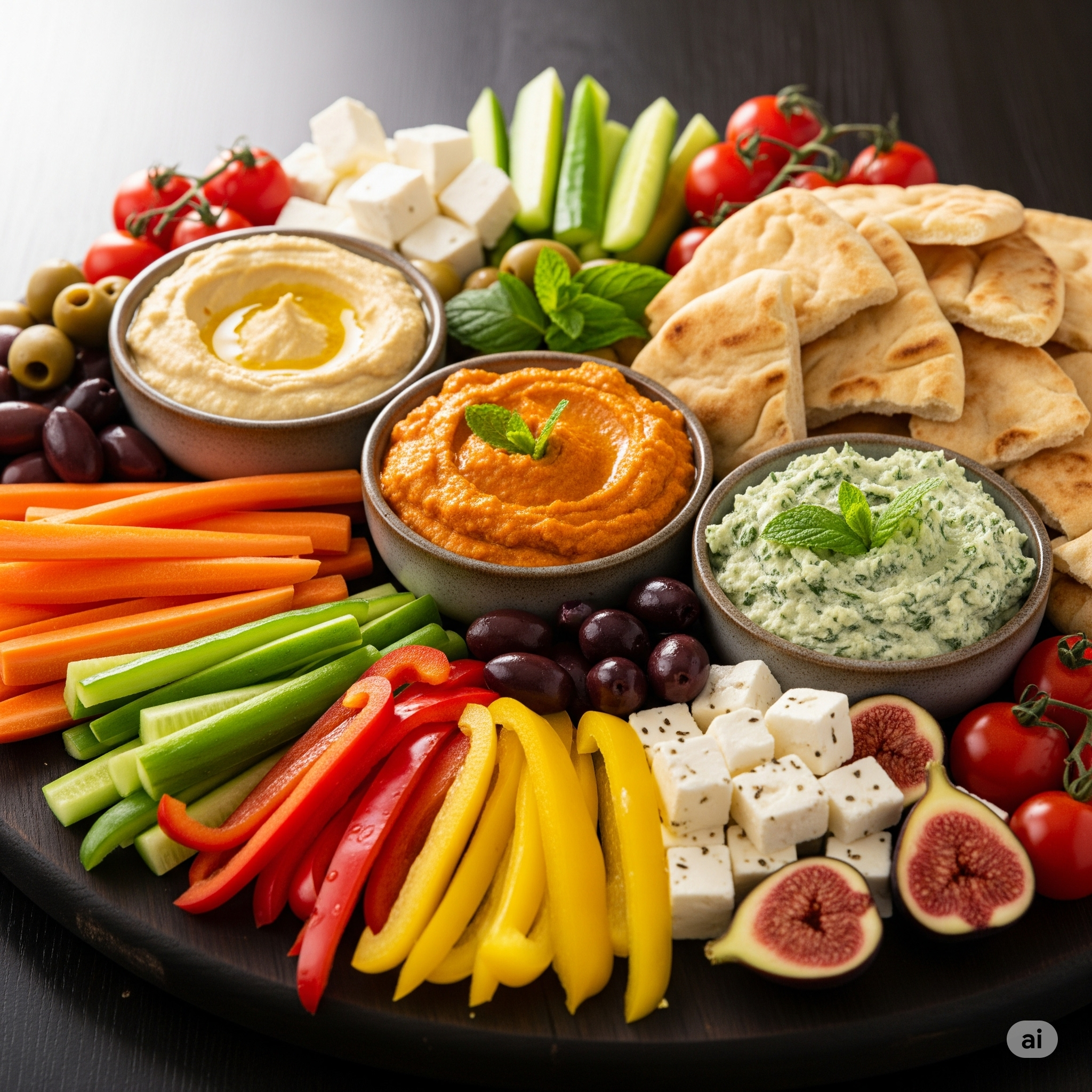Arranged Food and Objects