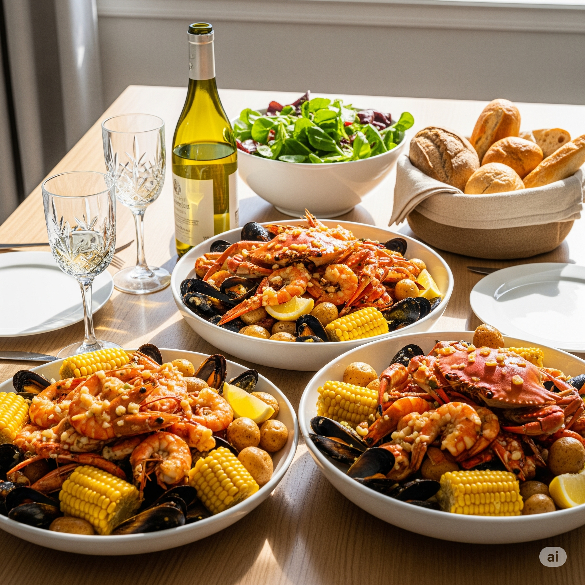 Arranged Food and Objects