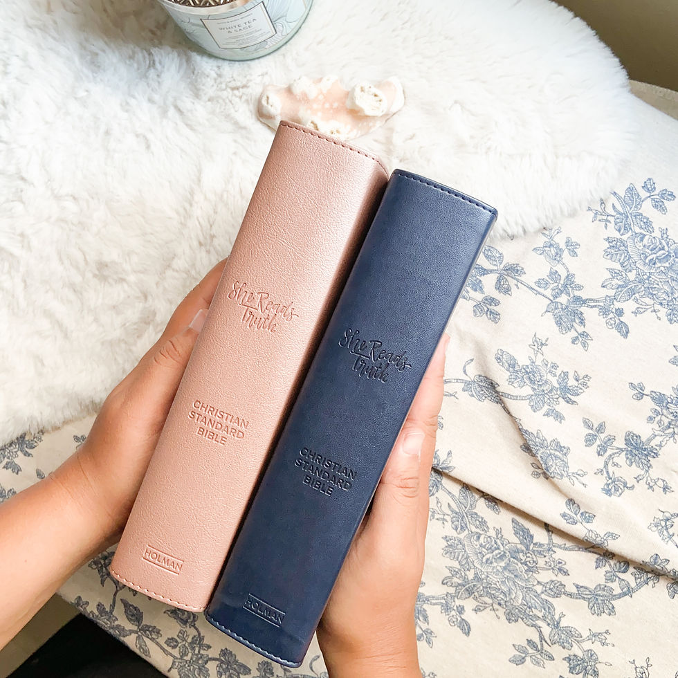 Thumbnail: CSB She Reads Truth Leather Touch Navy Blue with Index