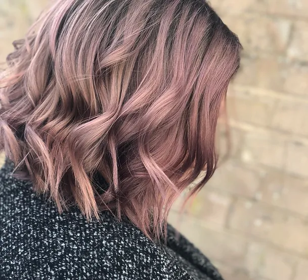 Dusty Pink Balayage Plymouth Daisy Goord Hairstylist Dusty Pink Balayage
