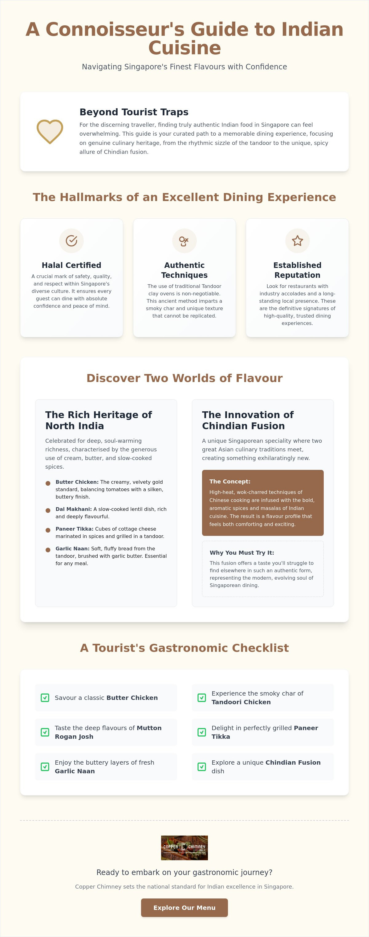 Best Indian food for tourists in Singapore