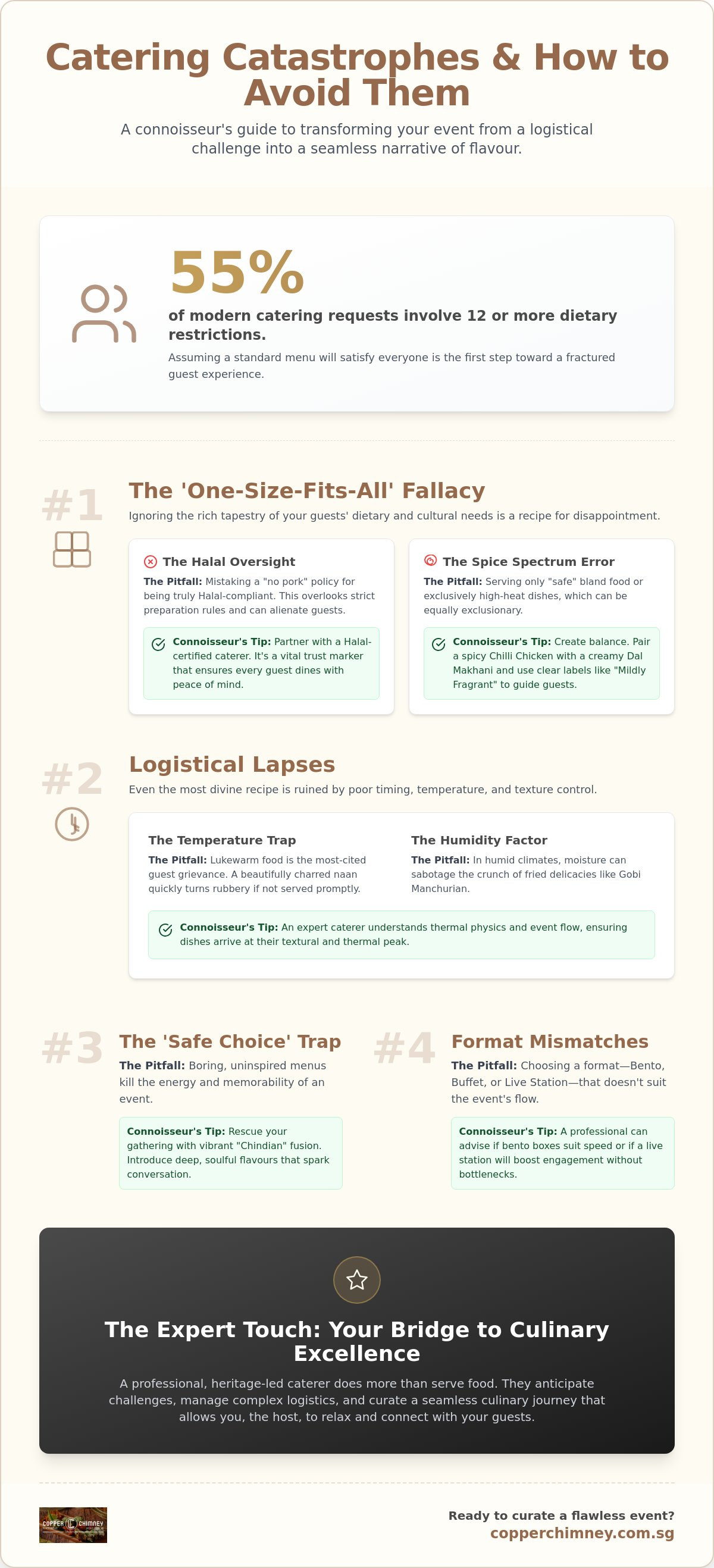 Common event planning mistakes with food