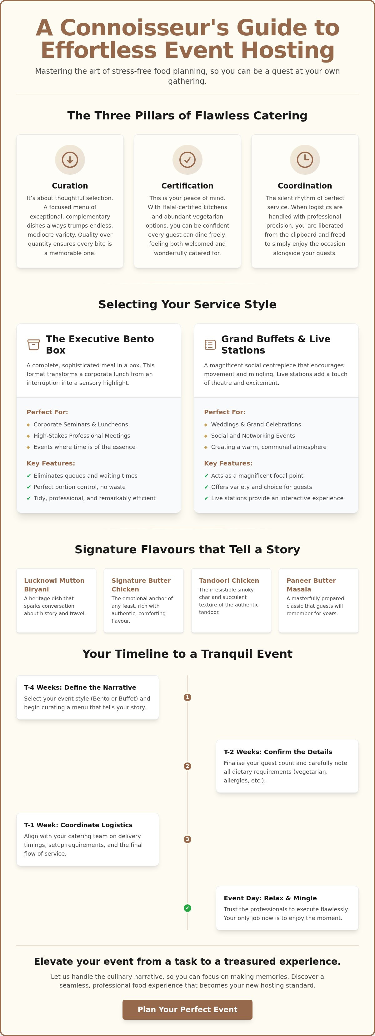 Stress-free event food planning