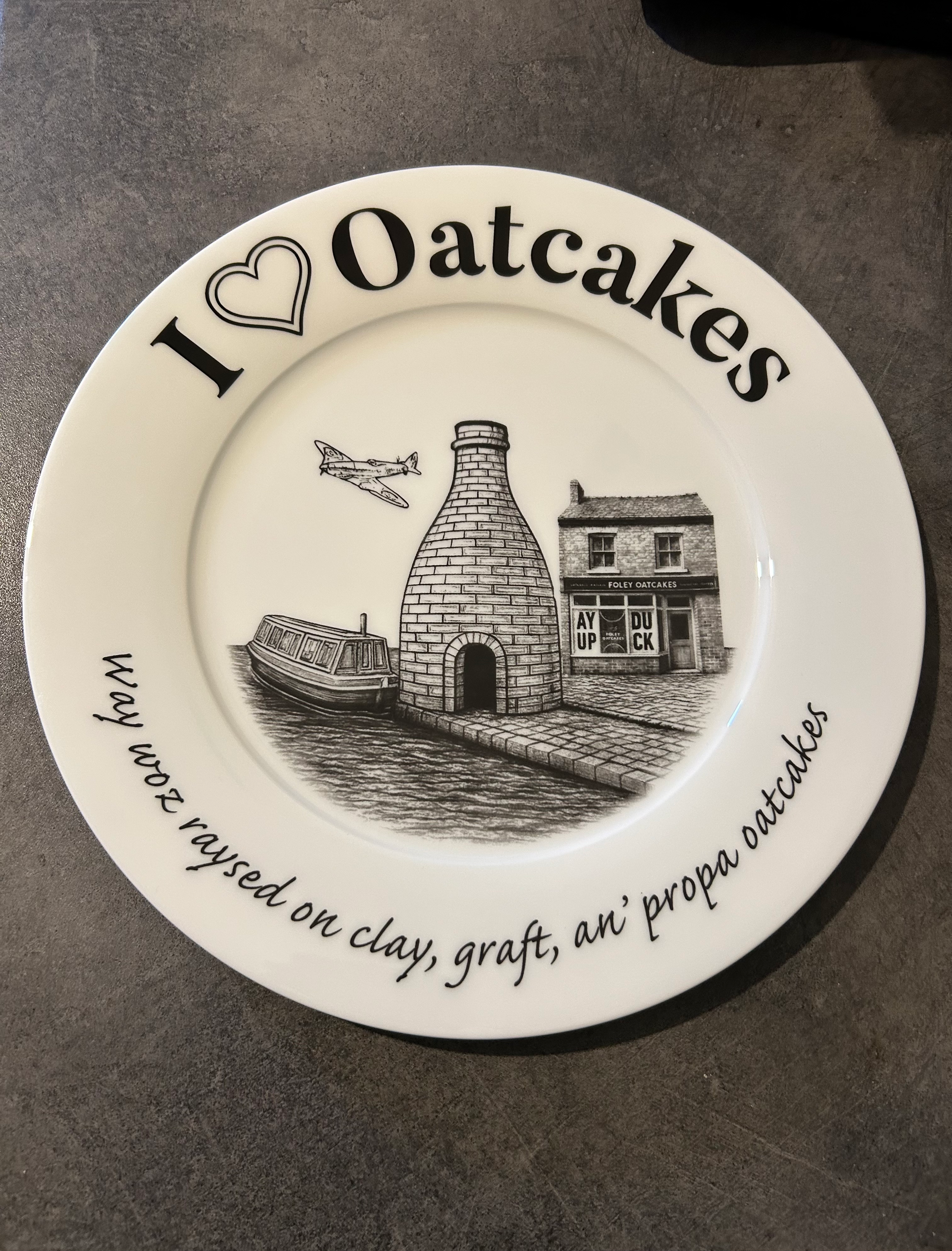 I <3 Oatcakes Plate