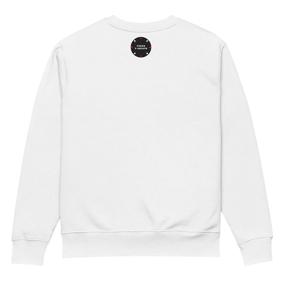 Thumbnail: Unisex "Warning: Poker Shark" Eco Sweatshirt