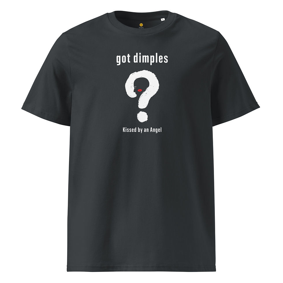 Thumbnail: Got Dimples? Unisex organic ribbed neck t-shirt