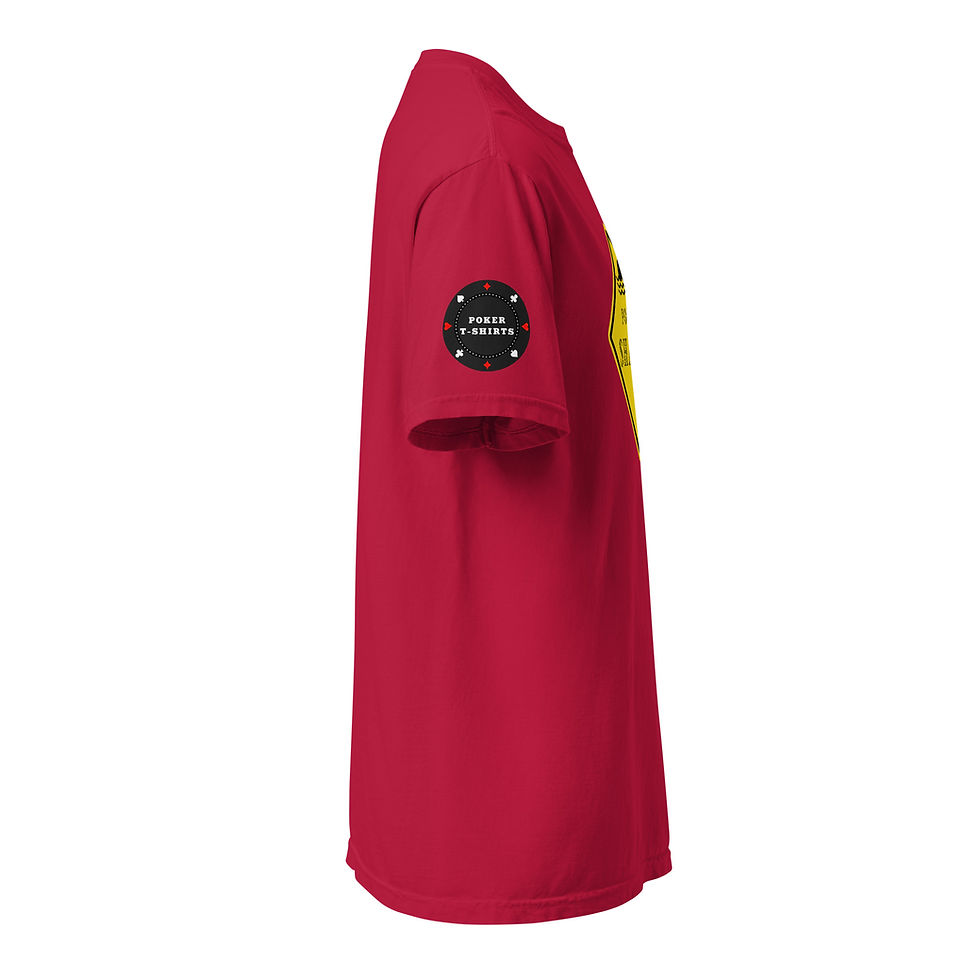 Thumbnail: Unisex "Warning: Poker Shark" Garment-dyed Heavyweight t-shirt