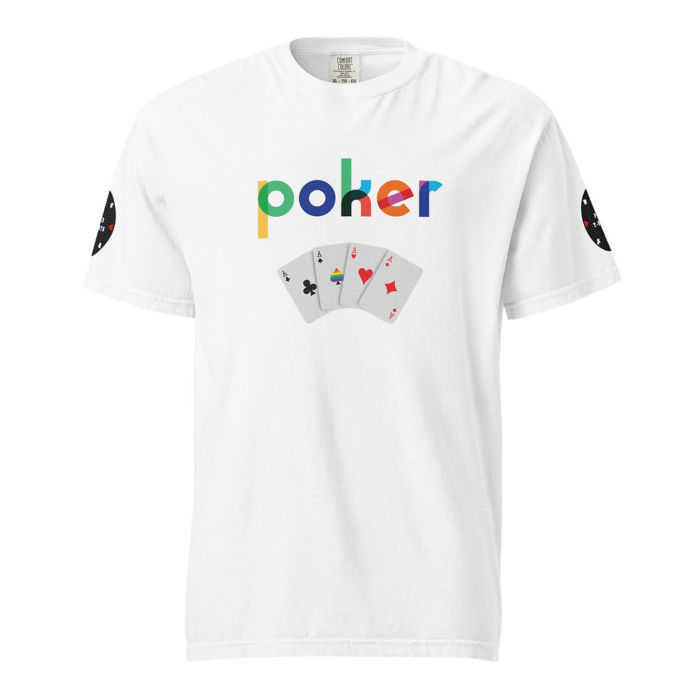 Unisex Poker LGBTQ Garment-dyed Heavyweight t-shirt