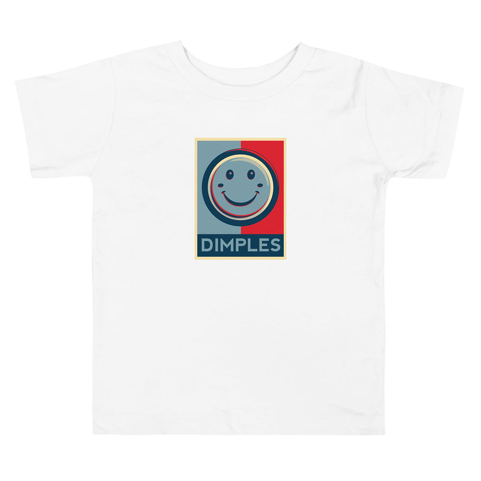 Thumbnail: Dimples Pop Art Toddler Unisex Short Sleeve Tee