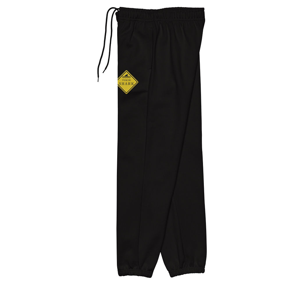 Thumbnail: Heavyweight "Warning: Poker Shark" Embroidered Sweatpants