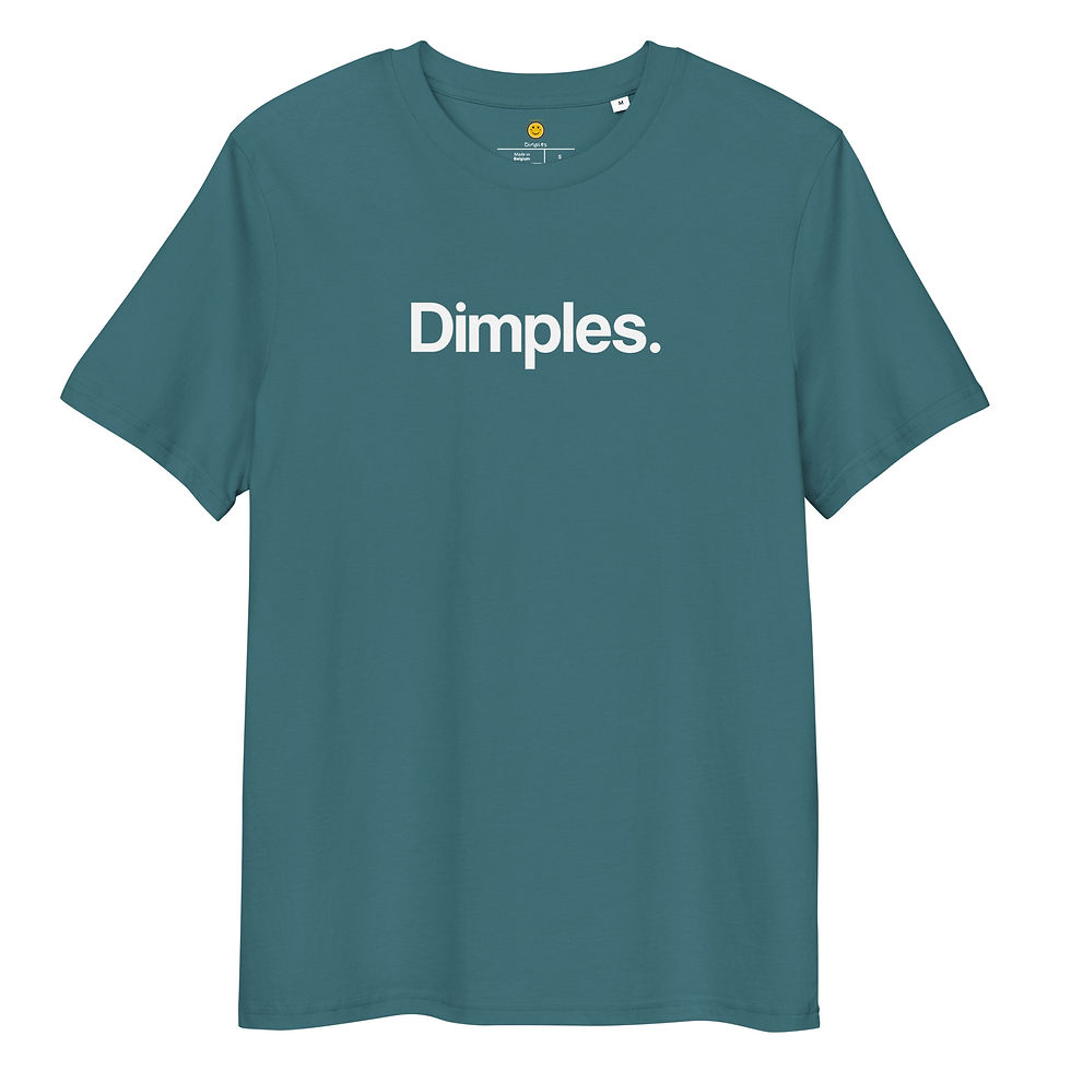 Thumbnail: Dimples Period Unisex organic ribbed neck t-shirt