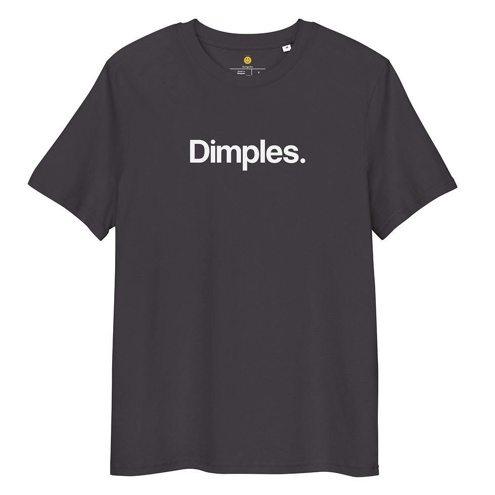 Thumbnail: Dimples Period Unisex organic ribbed neck t-shirt