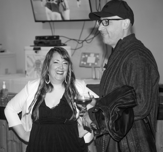 Carrie Anne Stephenson and Shawn at Player's Bar for the Newsload