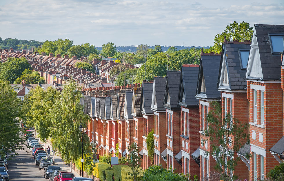 Row of English terraced houses on hilly area in Crouch End, North London.jpg